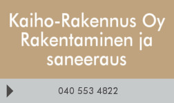 Kaiho-Rakennus Oy logo